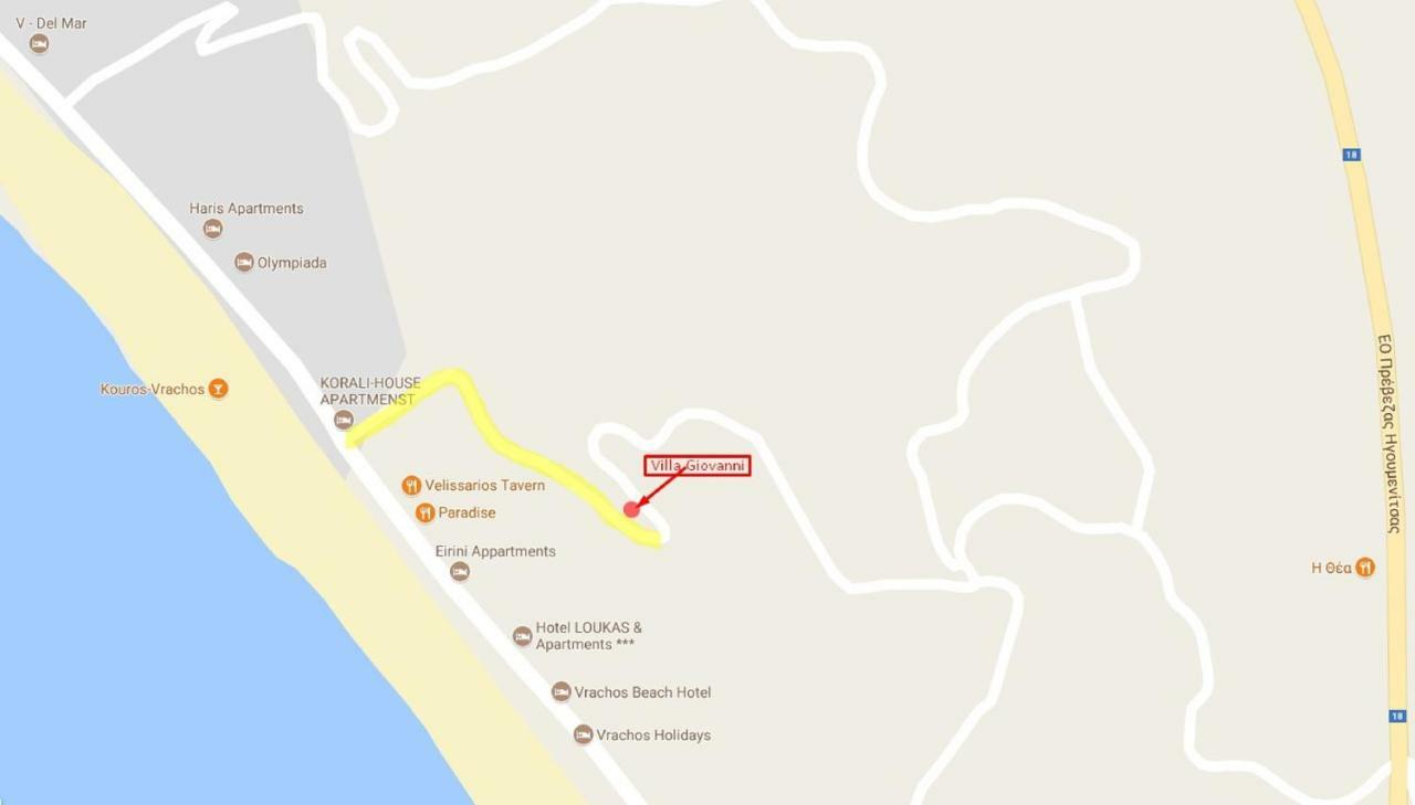Villa Giovanni Paralia Vrachou Dış mekan fotoğraf